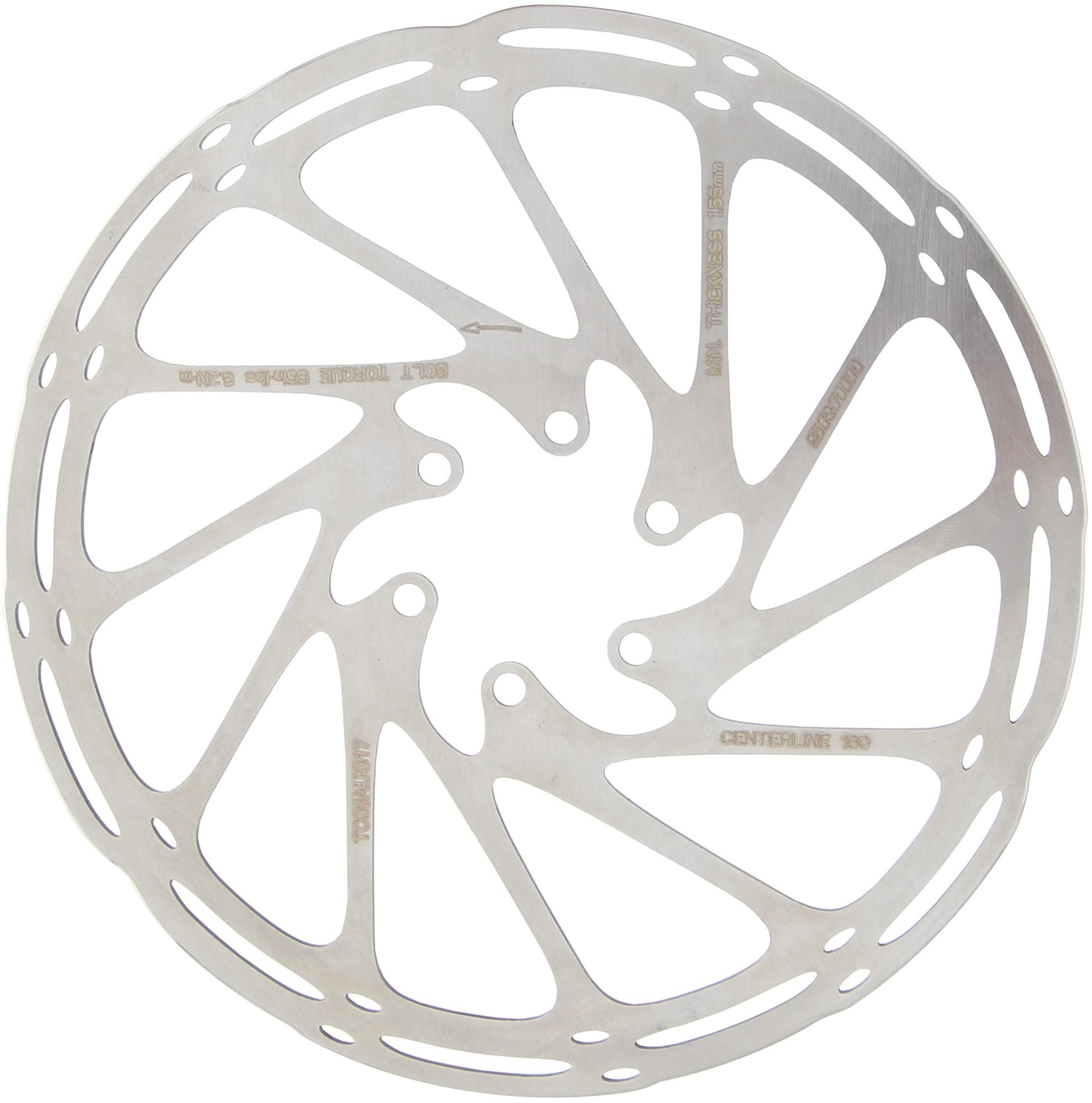 Sram rotor ceterline Stain.Steel, arrondi, 180 mm