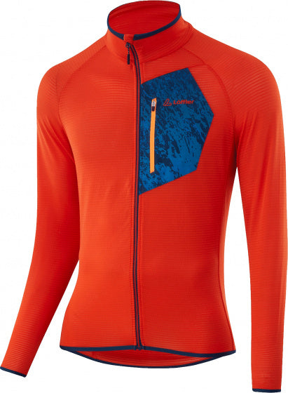 Löffler Outdoorvest Men's Polyester Orange Blue Taille 48