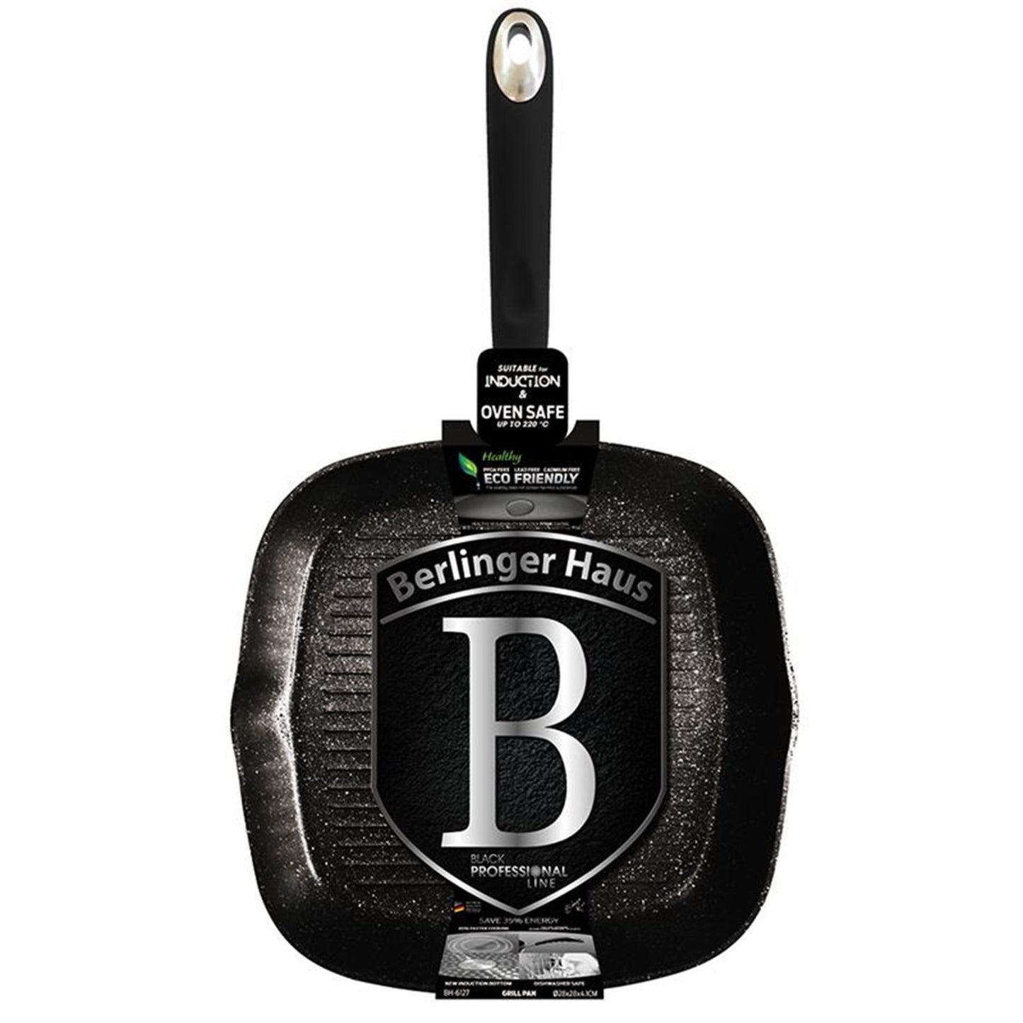 Berlingerhaus poêle à griller 28cm noir
