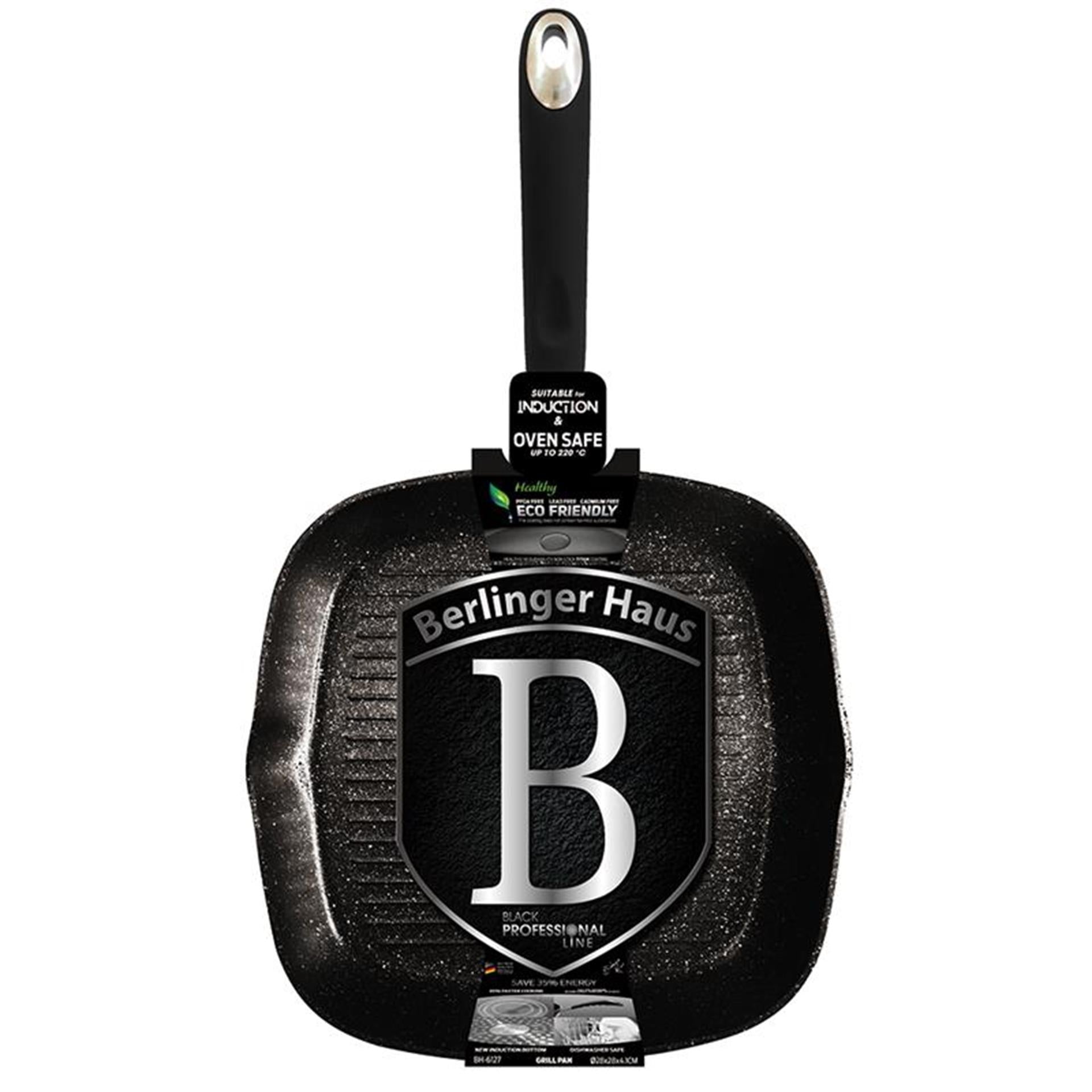 Berlingerhaus poêle à griller 28cm noir
