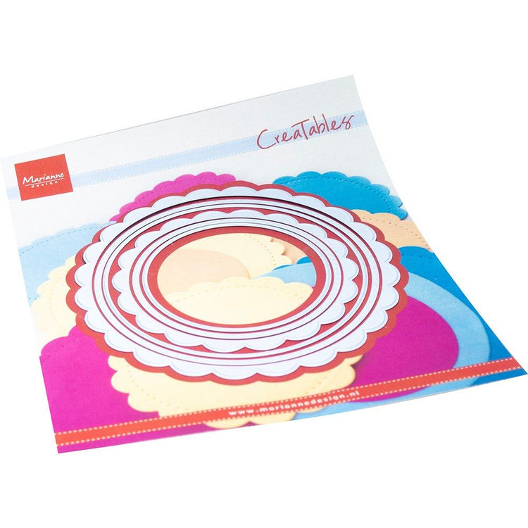 Marianne design • cercles festonnés créables