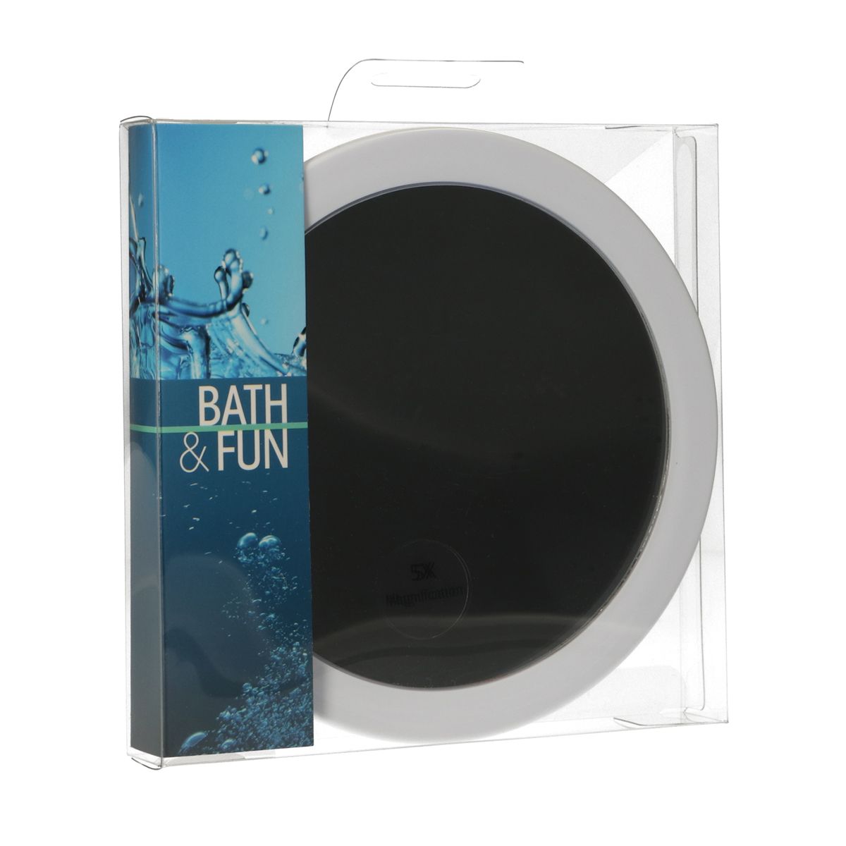 Miroir de salle de bain jvdl avec capuchon d'aspiration 5x grooting