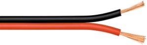 Câble haut-parleur 2 x 2,5qmm rouge noir - 1394554