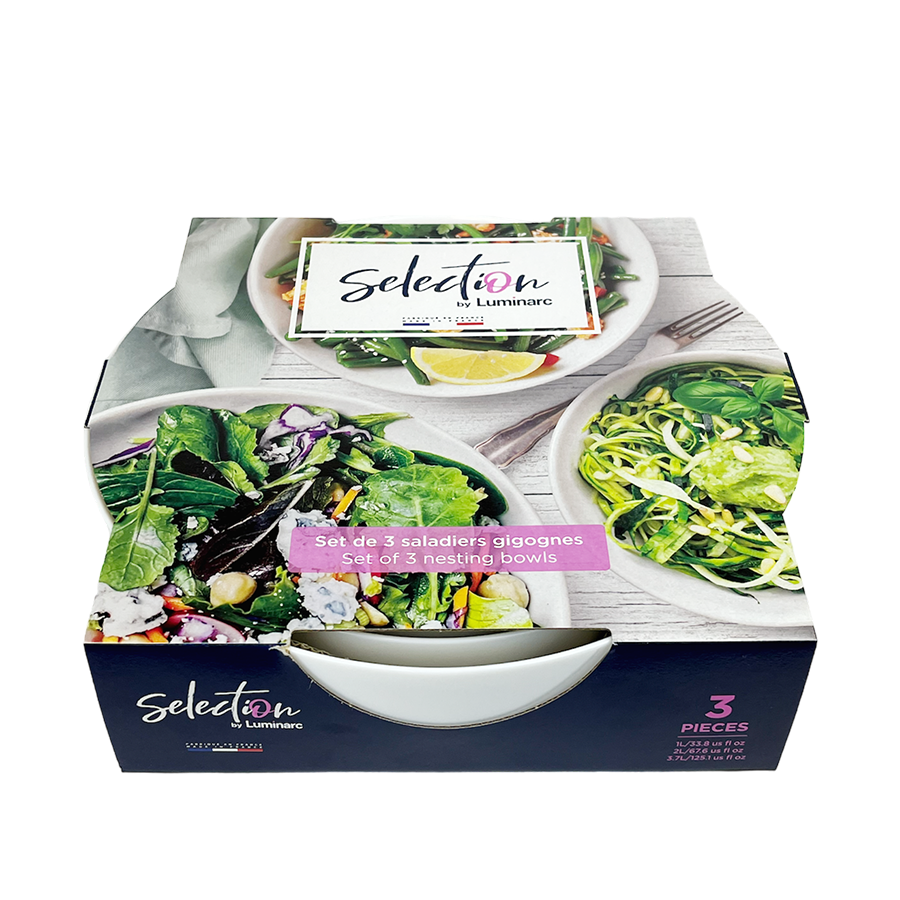 Saladiers sélection Luminarc 3 pièces