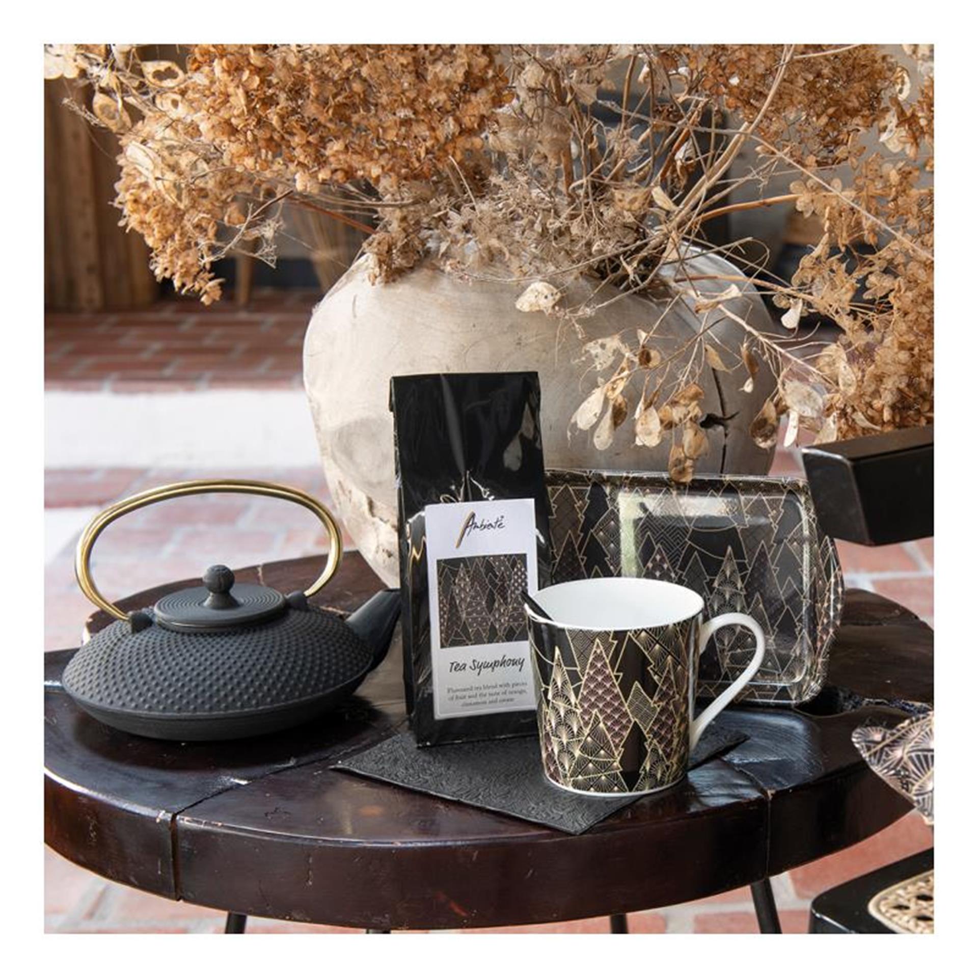 Ambiente torchon de cuisine arbres de luxe noir