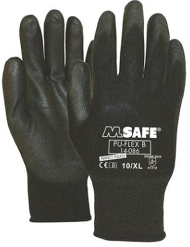 Gant de travail M-safe pu-flex b 14-086 noir, l - 11408609