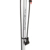 Pompe à vélo avec aluminium manomètre 61 cm argent