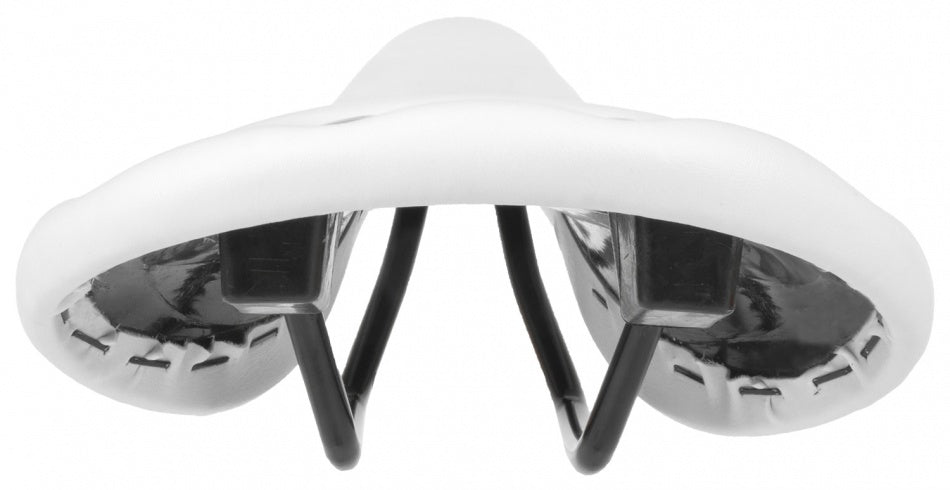 M-wave rivet race selle unisexe imitation cuir blanc