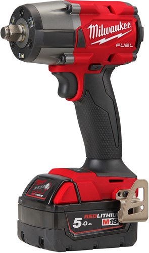 Milwaukee m18 fmtiw2f12-502x | 1 2 | carburant | clé à chocs à batterie | avec bague de friction | 18v | 5,0 Ah | rouge | Li-ion