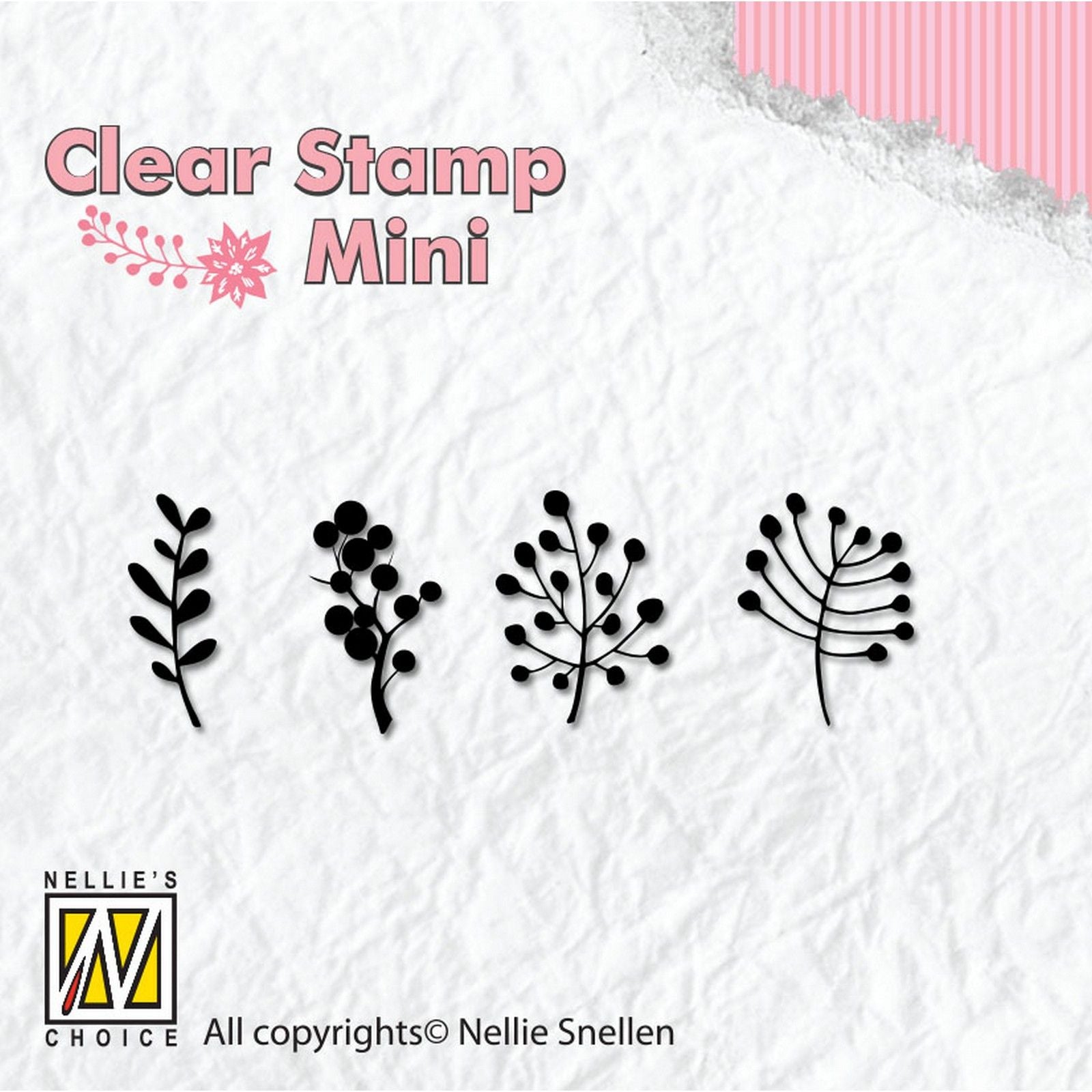Le choix de Nellie • mini tampons transparents branches de baies
