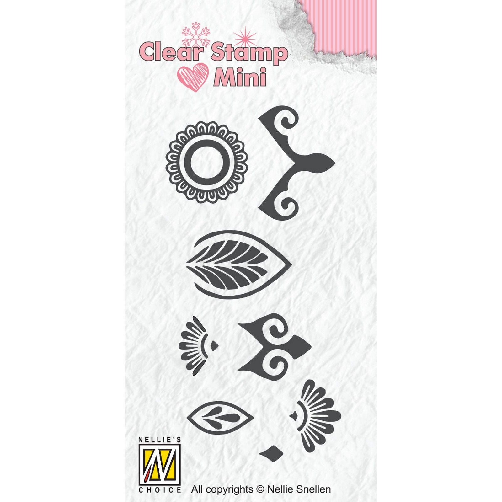 Le choix de Nellie • tampons transparents mandala mini fleur-2
