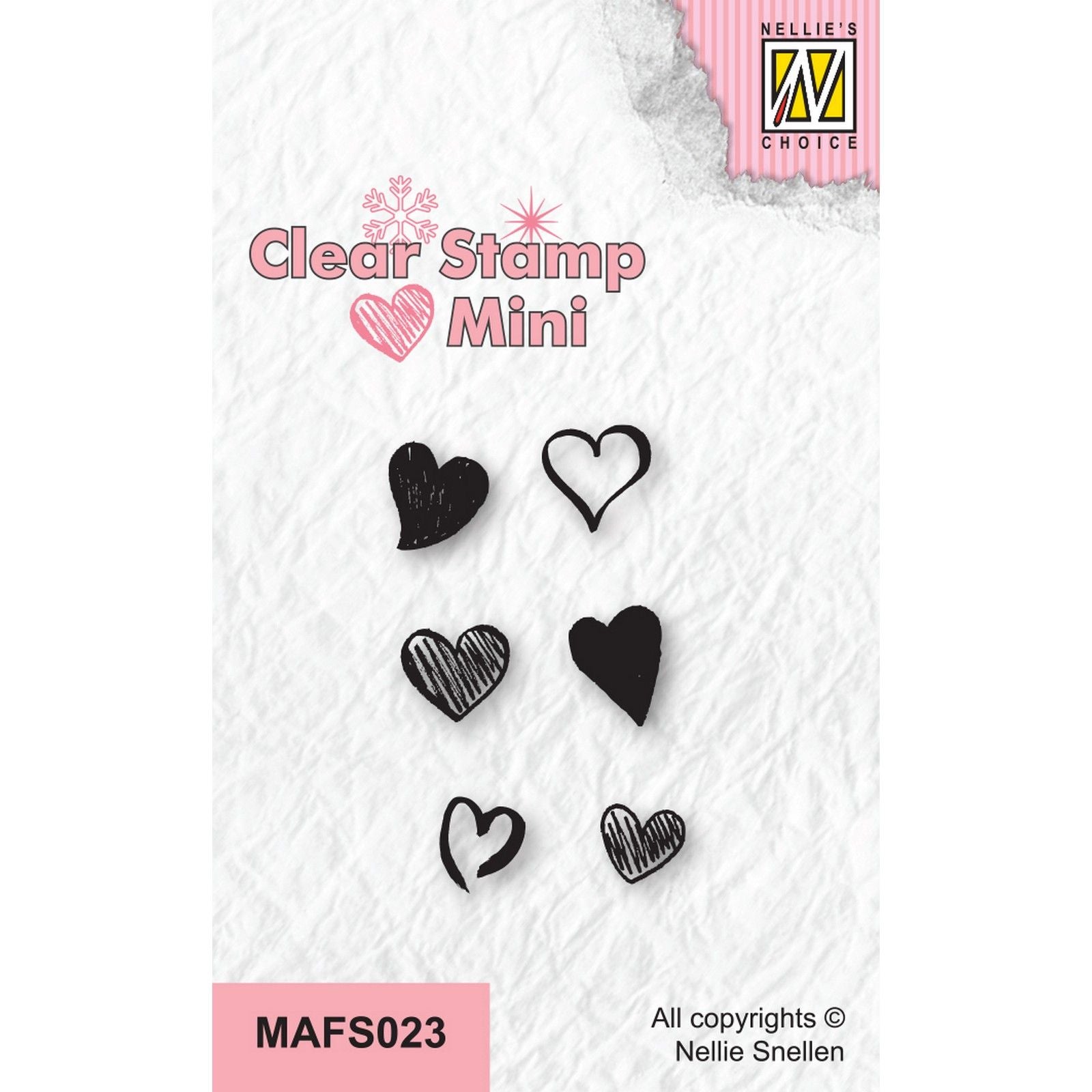 Le choix de Nellie • mini tampons transparents coeurs-2