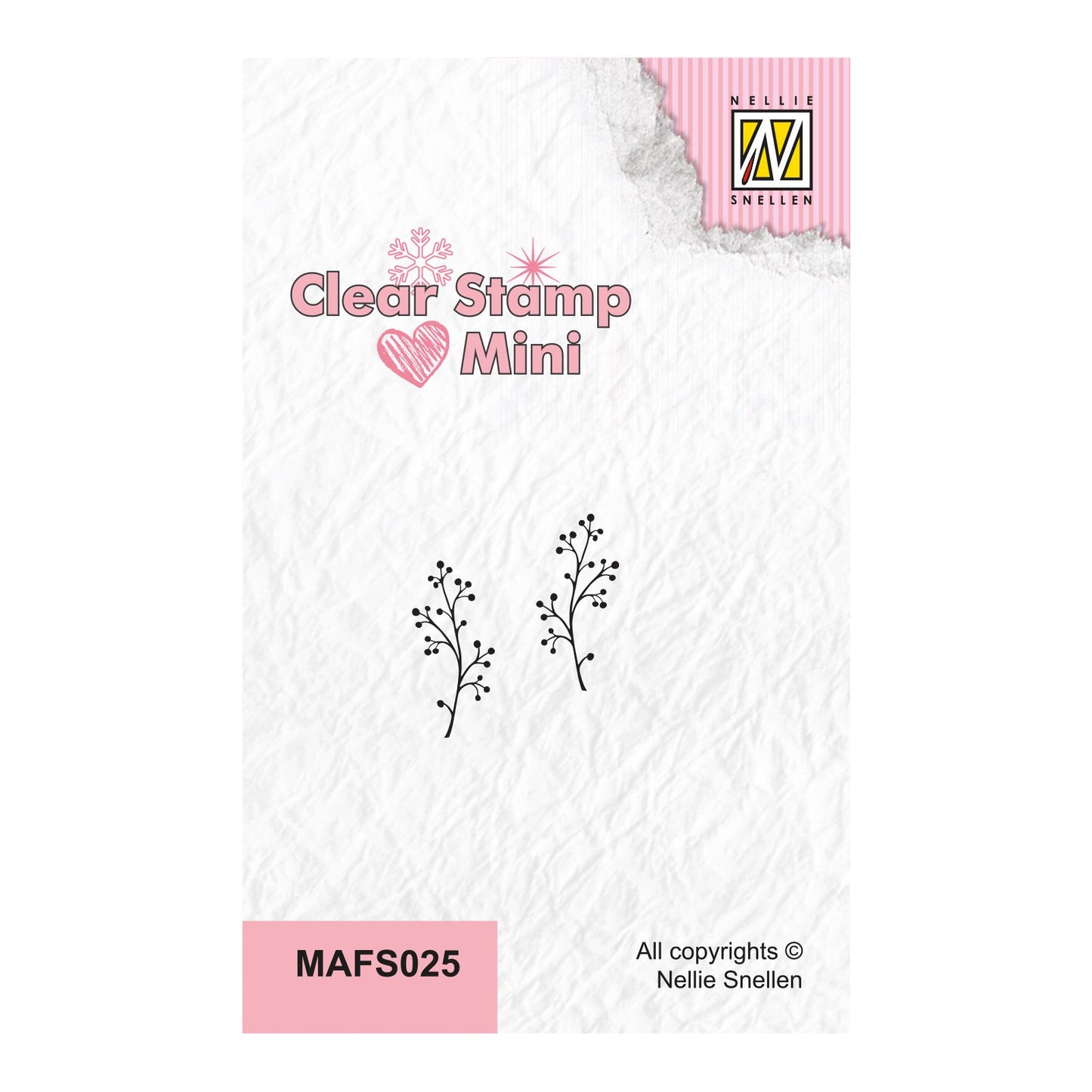Le choix de Nellie • mini tampons transparents branche de Berrie