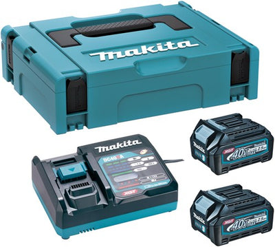 Kit de démarrage de batterie Makita xgt dc40ra 2xbl4025