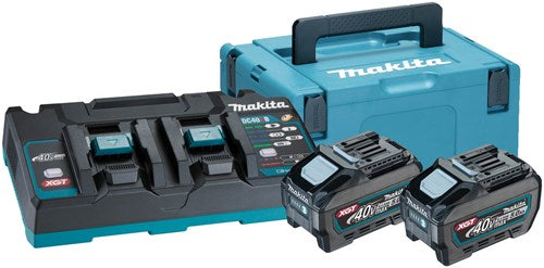 Kit de démarrage de batterie Makita xgt dc40rb 2xbl4050f