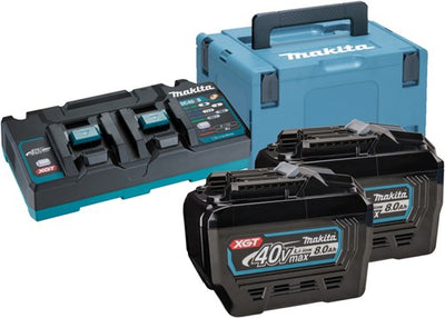 Kit de démarrage de batterie Makita xgt dc40rb 2xbl4080f