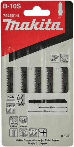 Lame de scie sauteuse Makita b10s (5pcs)