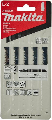 Lame de scie sauteuse Makita l2 (5pcs)