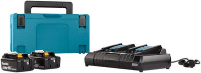 Accessoires Makita Kit de démarrage batterie li-ion 18v lxt dc18rd + 2x bl1860b dans mbox - 198077-8