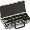 Accessoires Makita Jeu de 3 burins SDS plus : burin pointu, plat et plat dans un coffret en aluminium D-42357 - D-42357