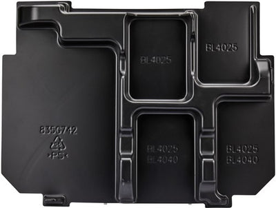 Accessoires Makita 835g74-2 | insert de valise kit de démarrage chargeur de batterie xgt mbox1, dc40ra, bl4025 - 835g74-2