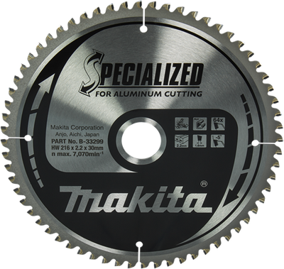 Accessoires Makita lame de scie à tronçonner aluminium | spécialisé 216x30x2.2 64t -5g - b-33299 - b-33299