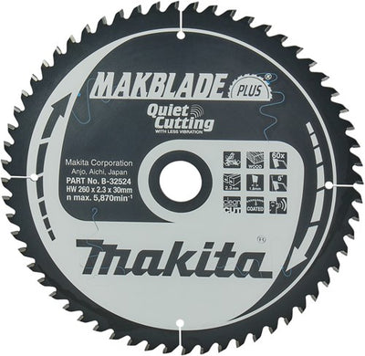 Accessoires Makita lame de scie à tronçonner | bois | 260x30 60t - b-32524
