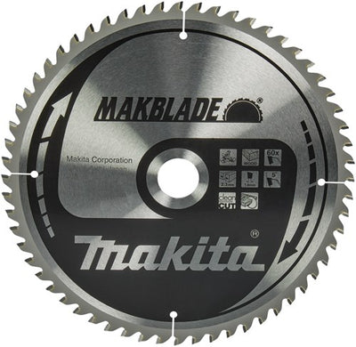Accessoires Makita lame de scie à tronçonner | bois | 260x30x2,3 60t 5g - b-32801