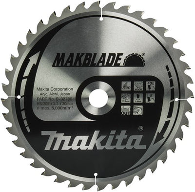 Accessoires Makita lame de scie à tronçonner | bois | 305x30x2.3 40t 5g - b-32786