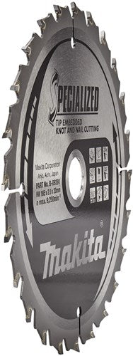 Accessoires Makita b-33093 lame de scie circulaire bois (clou à nœud) | spécialisé | 165x20x2,0 | 24 jours | 23g-b-33093