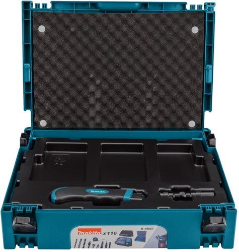 Jeu de forets et d'embouts de tournevis Makita 116 pièces en mbox