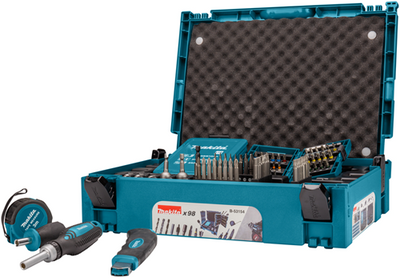 Accessoires Makita b-53154 | jeu d'embouts de forage et de tournevis | 98 pièces - b-53154
