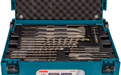 Accessoires Makita b-53877 | jeu de forets et burins sds-plus | 17 pièces | dans mbox1 - b-53877