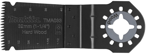 Accessoires Makita scie plongeante bimétallique avec tranchant arrondi et dents japonaises tma033 i32 bim hh gz - b-39241