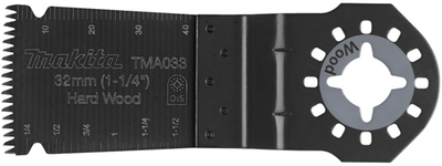 Accessoires Makita scie plongeante bimétallique avec tranchant arrondi et dents japonaises tma033 i32 bim hh gz - b-39241