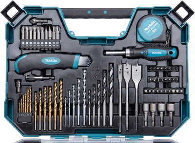 Makita accessoires jeu de forets et d'embouts de tournevis 71 pièces - e-22589