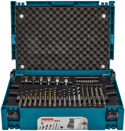Accessoires Makita pour perceuse et jeu d'embouts de tournevis | sds-plus | dans mbox | 65 pièces - b-69478