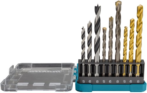 Makita accessoires jeu de forets pierre bois métal 9 pièces - d-71962