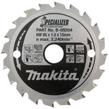 Accessoires Makita lame de scie circulaire bois 85x15x1,0 20t 10g - b-16885 - afbeelding 1