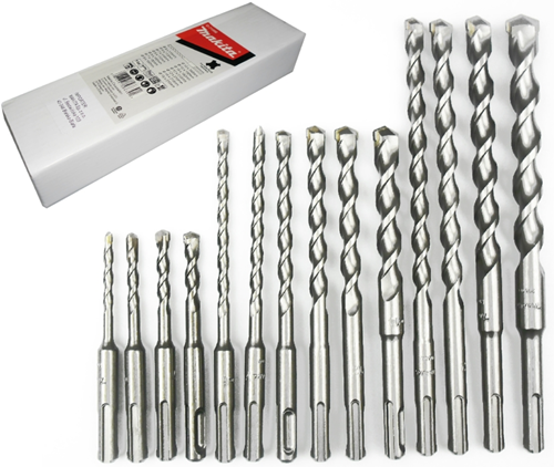 Accessoires Makita d-71956-jeu de forets sds-plus 14 pièces-d-71956