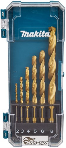 Accessoires Makita d-72833 | jeu de forets à métaux | Boîte HSS 6 pièces - d-72833