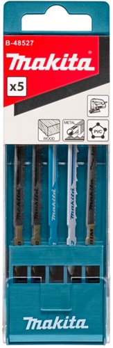 Ensemble de lames de scie sauteuse accessoires Makita | 5 pièces | b-50, b-51, b-52, b-53 - b-48527 - b-48527