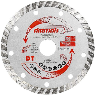 Accessoires Makita disque diamant 115x22.2mm turbo - d-61151 - d-61151