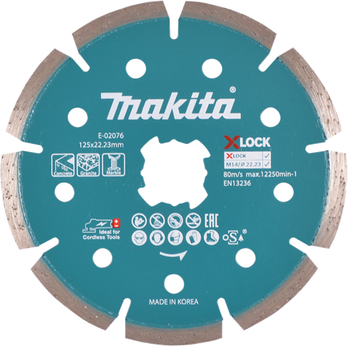 Accessoires Makita disque diamanté 125mm - e-02076 - e-02076