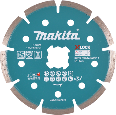 Accessoires Makita disque diamanté 125mm - e-02076 - e-02076