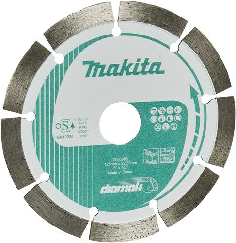 Accessoires Makita disque diamant 125x22,23x1,8mm - d-80086