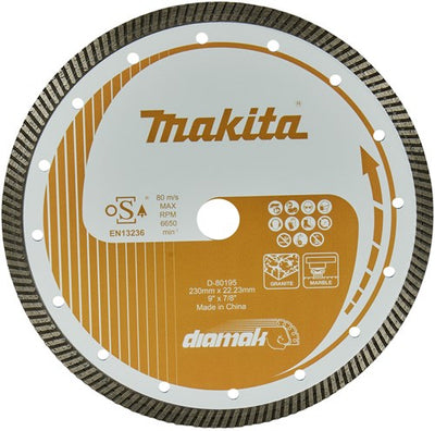 Accessoires Makita disque diamant | 230 x 22,23 x 2,6 mm - d-80195