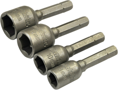 Makita accessoires jeu de douilles 8 10 12 13x50mm - b-57554 b-57554