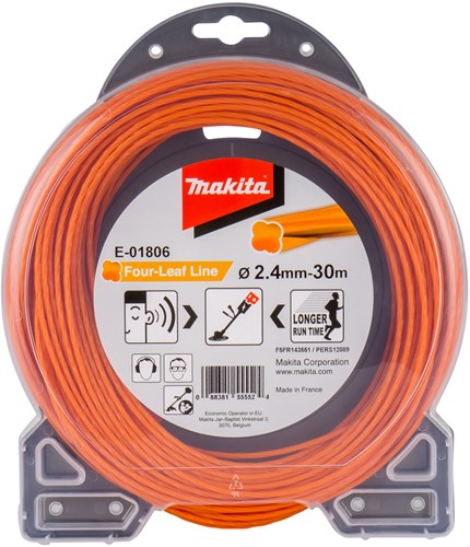 Accessoires Makita e-01806 | ligne de tonte | 2,4x30m | orange - e-01806