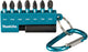 Imp Makita accessoires e-11994 jeu d'embouts de tournevis à percussion | 8 pièces | 25mm | x acte noir - e-11994